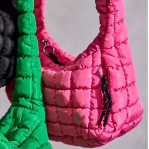 NWT FP MOVEMENT sold out color Free People Quilted Mini Carryall Sling Bubblegum